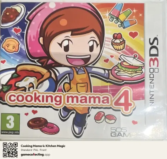 Cooking Mama 4: Kitchen Magic Nintendo 3DS, PAL box front