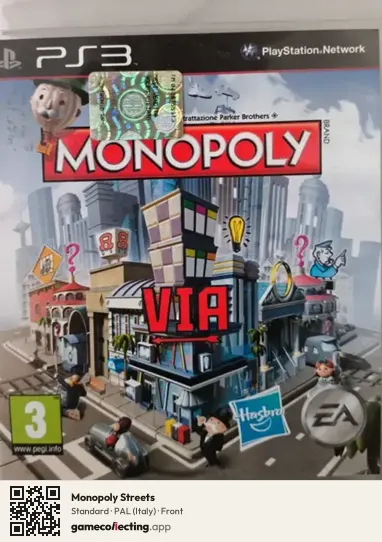 Monopoly Streets PlayStation 3, Italy box front