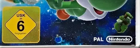 Super Mario Galaxy 2, the USK square on its front