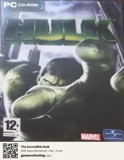 The Incredible Hulk Computer, PAL box front