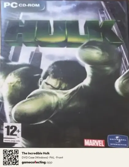 The Incredible Hulk Computer, PAL box front