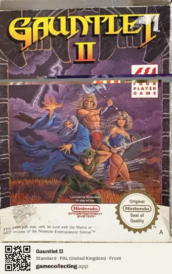 Gauntlet II Nintendo Entertainment System, United Kingdom box front