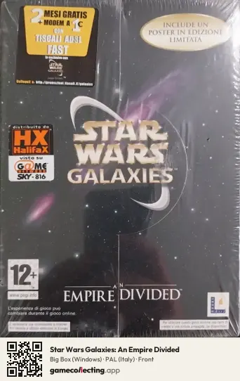 Star Wars Galaxies: An Empire Divided Computer, Italy box front
