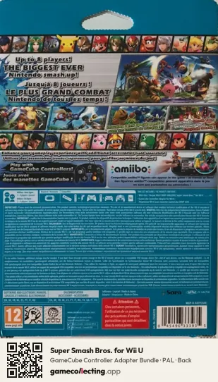 Super Smash Bros. for Wii U Nintendo Wii U, PAL box back