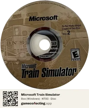 Microsoft Train Simulator Computer, NTSC disc