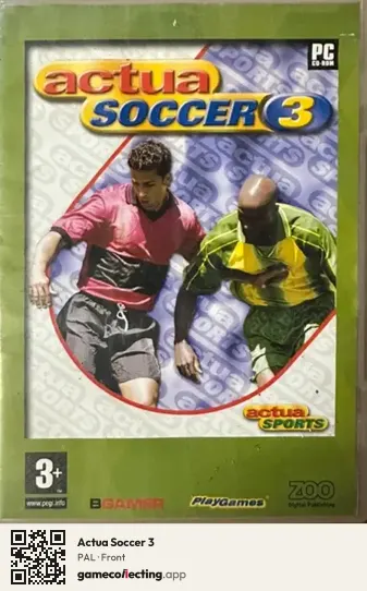 Actua Soccer 3 Computer, PAL box front