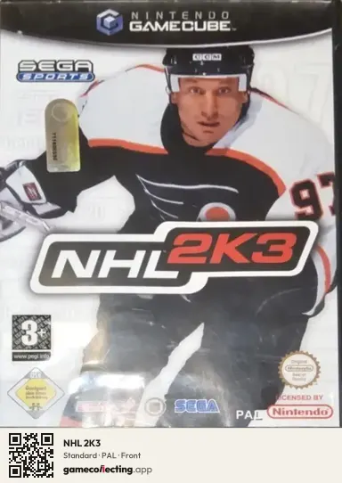 NHL 2K3 Nintendo GameCube, PAL box front