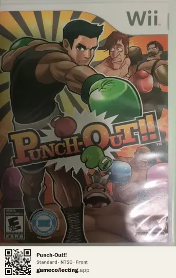 Punch-Out!! Nintendo Wii, NTSC box front
