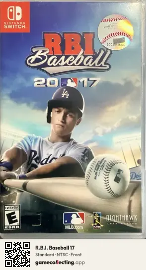 R.B.I. Baseball 17 Nintendo Switch, NTSC box front