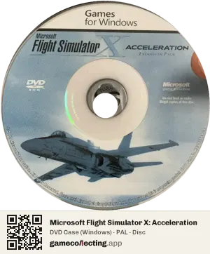 Microsoft Flight Simulator X: Acceleration Computer, PAL disc