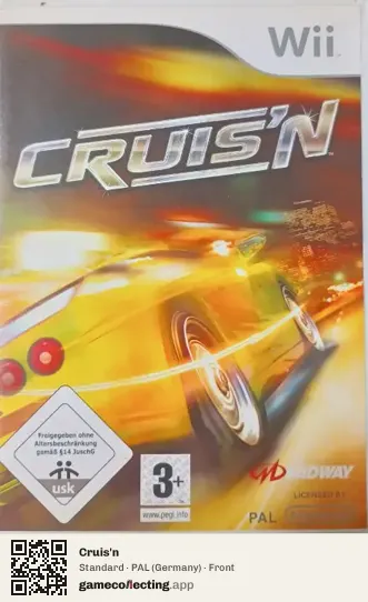 Cruis'n Nintendo Wii, Germany box front