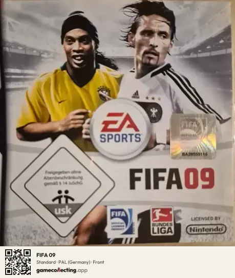 FIFA 09 Nintendo DS, Germany box front