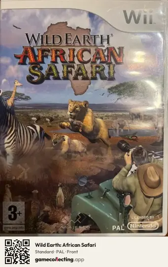 Wild Earth: African Safari Nintendo Wii, PAL box front