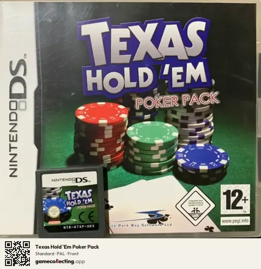 Texas Hold 'Em Poker Pack Nintendo DS, PAL box front