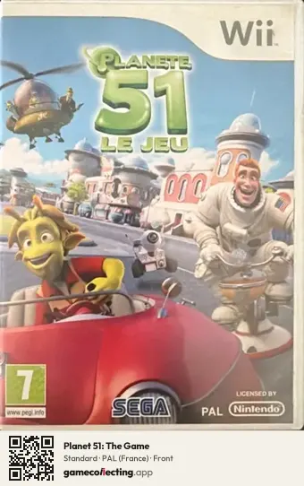 Planet 51: The Game Nintendo Wii, France box front
