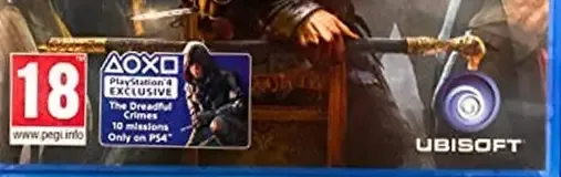Assassin's Creed Syndicate, the PEGI square on its front