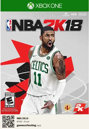 NBA 2K18 Xbox One, NTSC box front