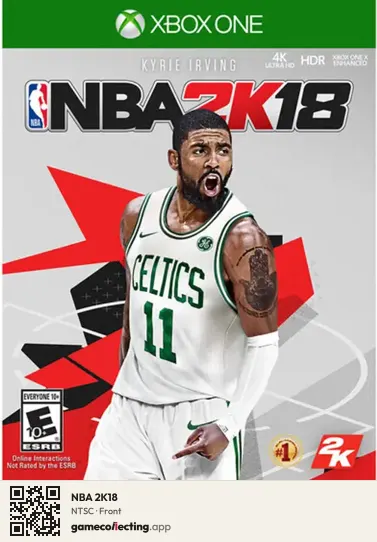 NBA 2K18 Xbox One, NTSC box front