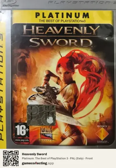 Heavenly Sword PlayStation 3, Italy box front