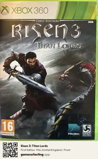 Risen 3: Titan Lords Xbox 360, United Kingdom box front