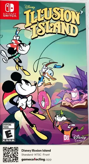 Disney Illusion Island Nintendo Switch, NTSC box front