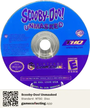 Scooby-Doo! Unmasked Nintendo GameCube, NTSC disc