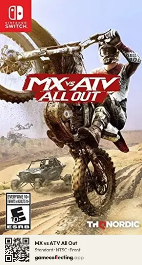 MX vs ATV All Out Nintendo Switch, NTSC box front