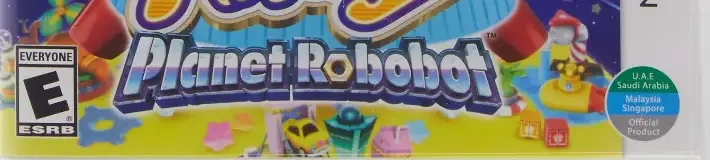 Kirby: Planet Robobot, the ESRB box on its front