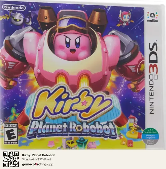 Kirby: Planet Robobot Nintendo 3DS, NTSC box front