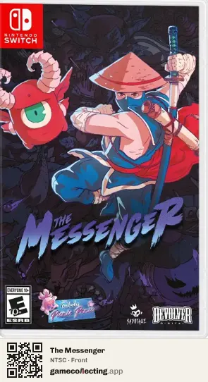 The Messenger Nintendo Switch, NTSC box front