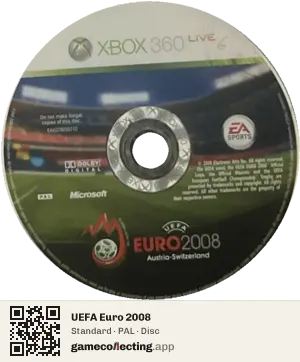 UEFA Euro 2008 Xbox 360, PAL disc