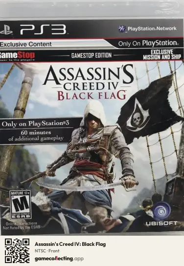 Assassin's Creed IV: Black Flag PlayStation 3, NTSC box front