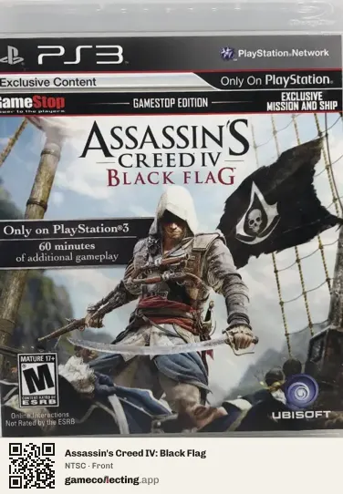 Assassin's Creed IV: Black Flag PlayStation 3, NTSC box front