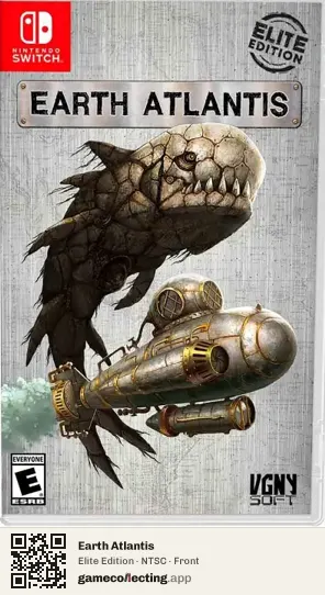Earth Atlantis Nintendo Switch, NTSC box front