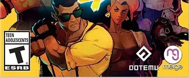 Streets of Rage 4, the ESRB box on its front