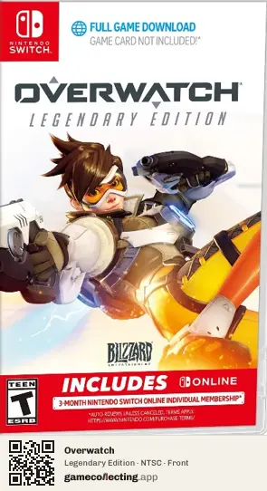 Overwatch Nintendo Switch, NTSC box front