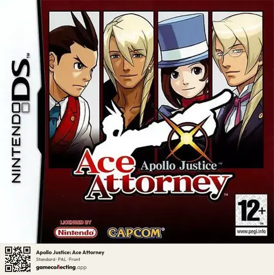 Apollo Justice: Ace Attorney Nintendo DS, PAL box front