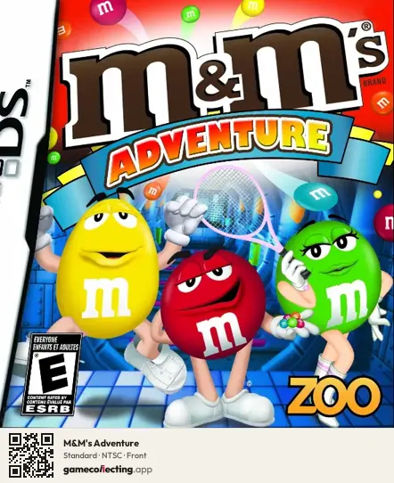 M&M's Adventure Nintendo DS, NTSC box front