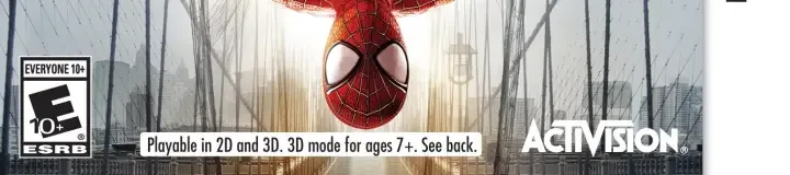 The Amazing Spider-Man 2, the ESRB box on its front