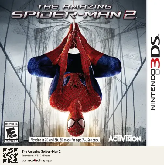 The Amazing Spider-Man 2 Nintendo 3DS, NTSC box front