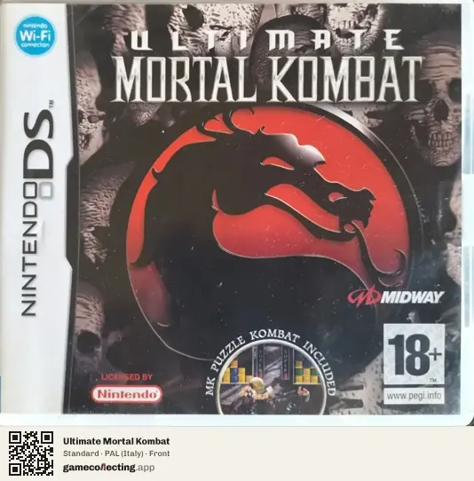 Ultimate Mortal Kombat Nintendo DS, Italy box front