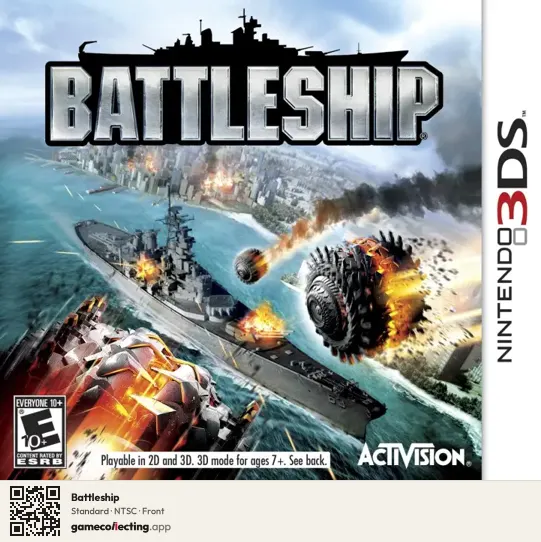 Battleship Nintendo 3DS, NTSC box front