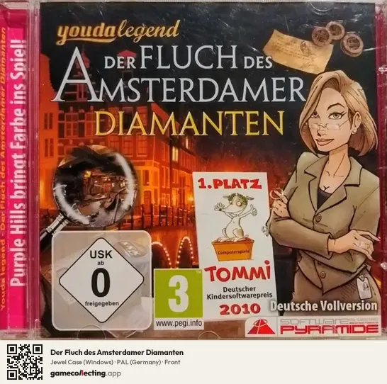 Der Fluch des Amsterdamer Diamanten Computer, Germany box front