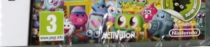 Moshi Monsters: Moshlings Theme Park, the PEGI square on its front