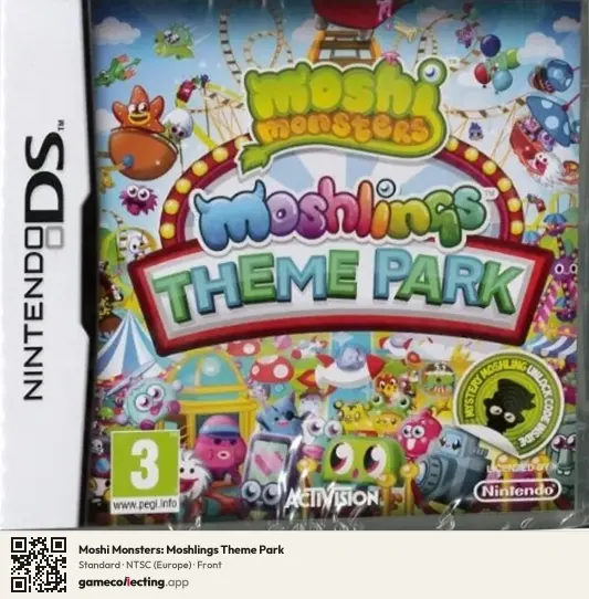 Moshi Monsters: Moshlings Theme Park Nintendo DS, Europe box front