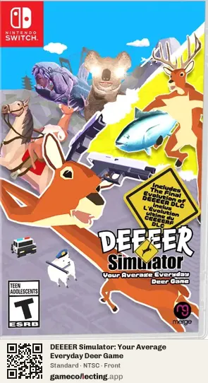 DEEEER Simulator: Your Average Everyday Deer Game Nintendo Switch, NTSC box front