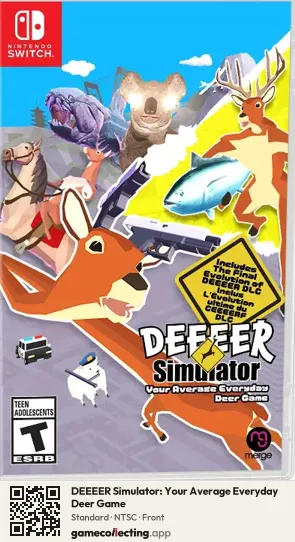 DEEEER Simulator: Your Average Everyday Deer Game Nintendo Switch, NTSC box front