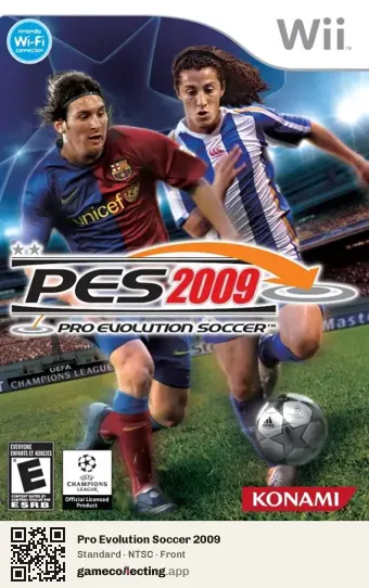 Pro Evolution Soccer 2009 Nintendo Wii, NTSC box front