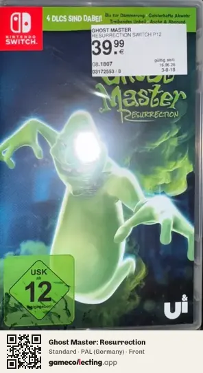 Ghost Master: Resurrection Nintendo Switch, Germany box front