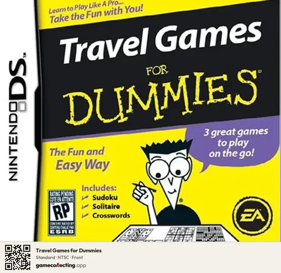 Travel Games for Dummies Nintendo DS, NTSC box front